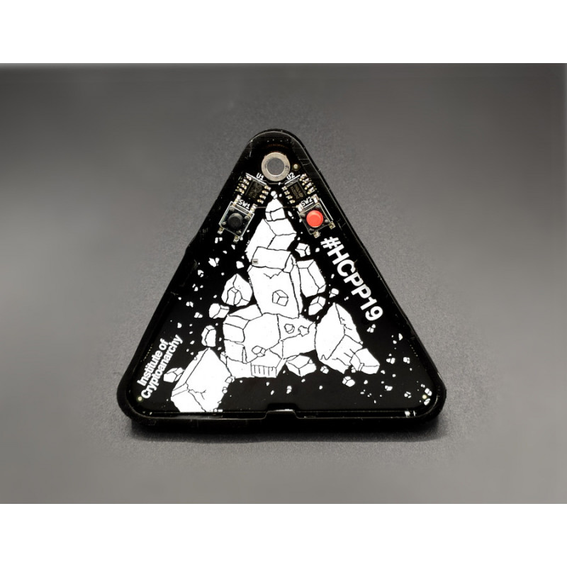 Front face of the HCPP19 badge, Opt Out.